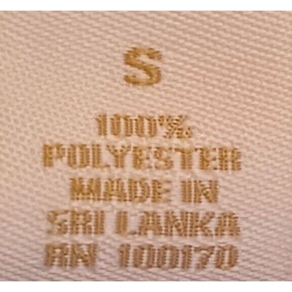 SAINT TROPEZ WEST-SMALL- Layered Chiffon Split Back Women's Sleeveless Beige Top - Picture 10 of 13